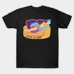 most likely to take a nap Sticker T-Shirt